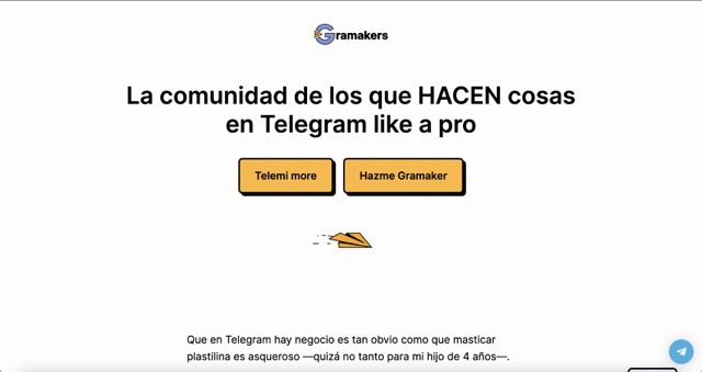 Gramakers comunidad Telegram