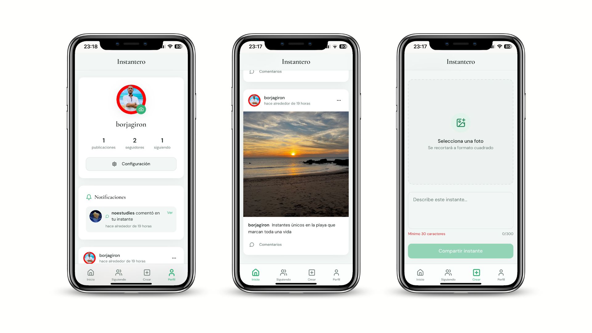 Instantes, mejor alternativa Instagram